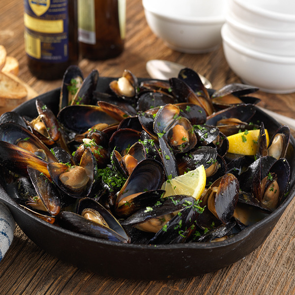 Canadian Mussels on plate